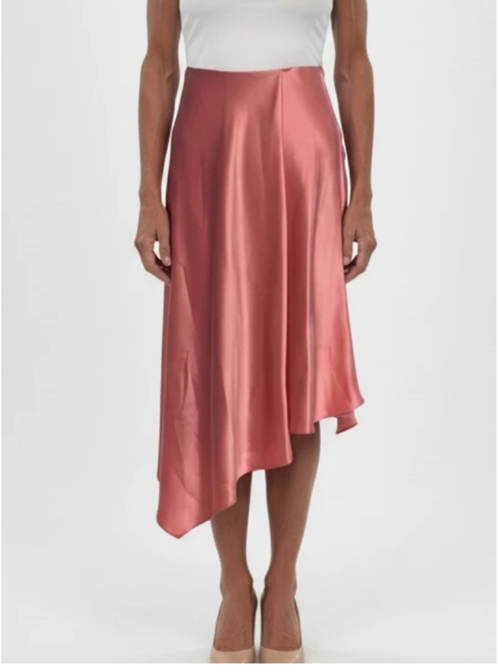 Alice + Olivia Jayla Asymmetric Skirt, Rose, 8, NWT